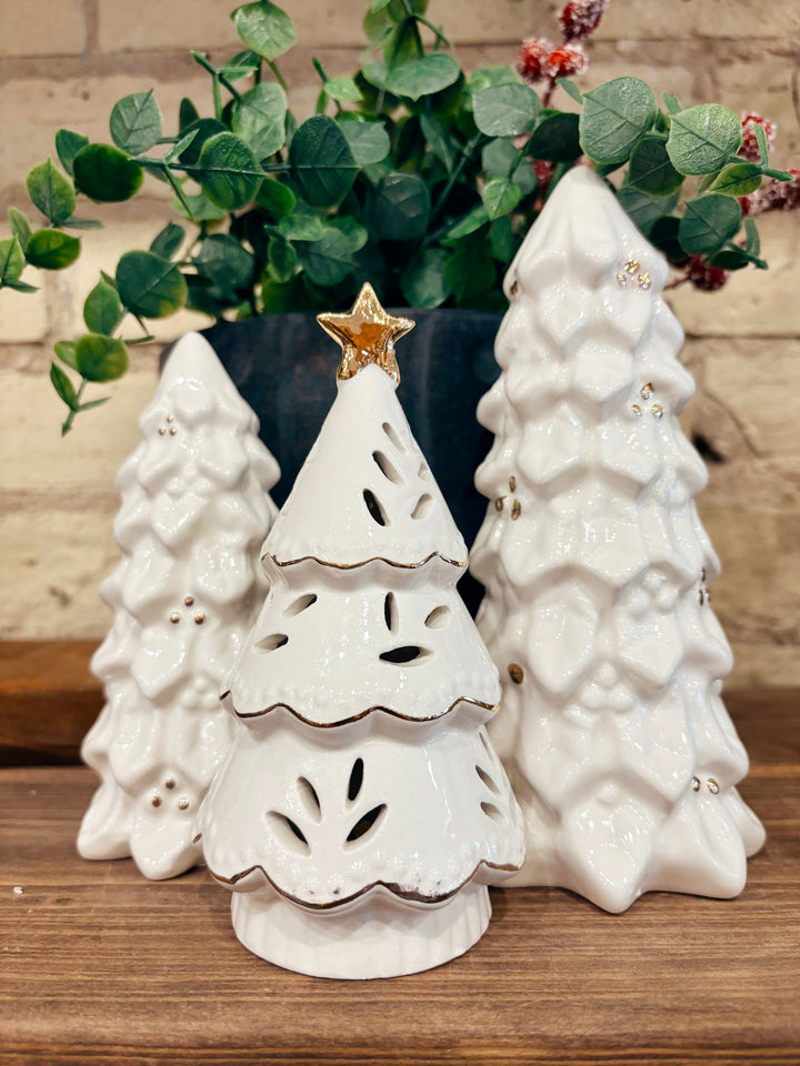 Stoneware Christmas Trees