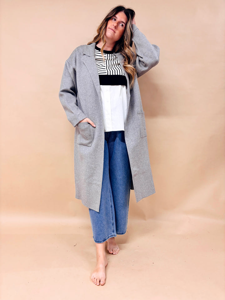 Grace Collared Sweater Coat