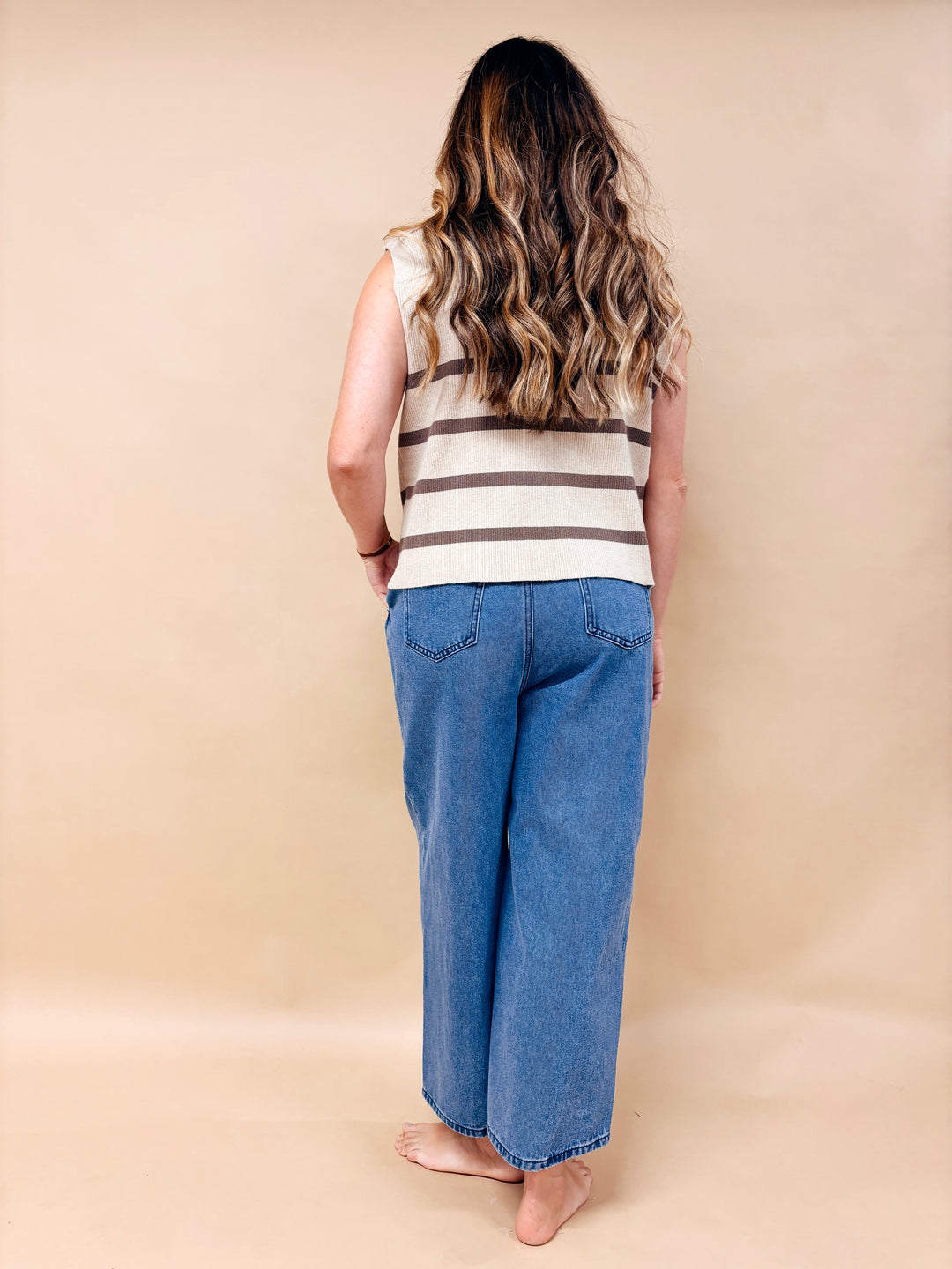 Ryleigh Ribbed Button Down Sweater Vest