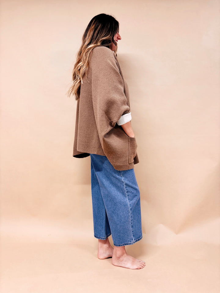 Lydia Dolman Sleeve Open Front Cardigan