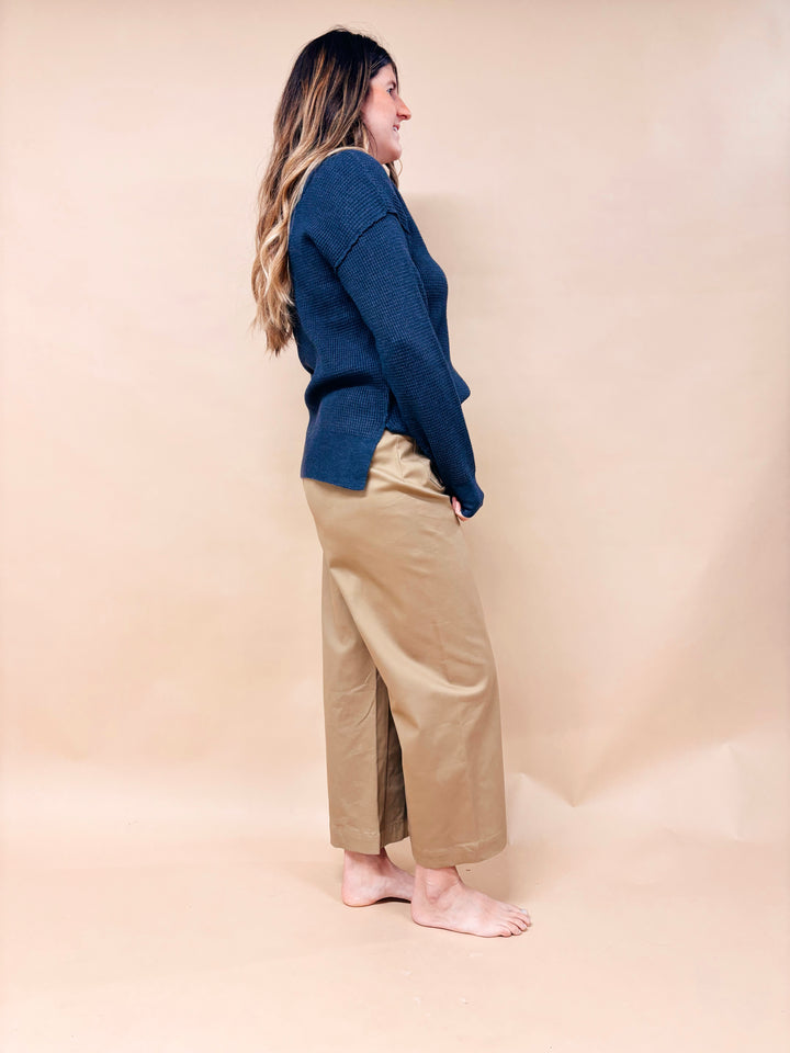 Scout Waffle Knit Henley Sweater