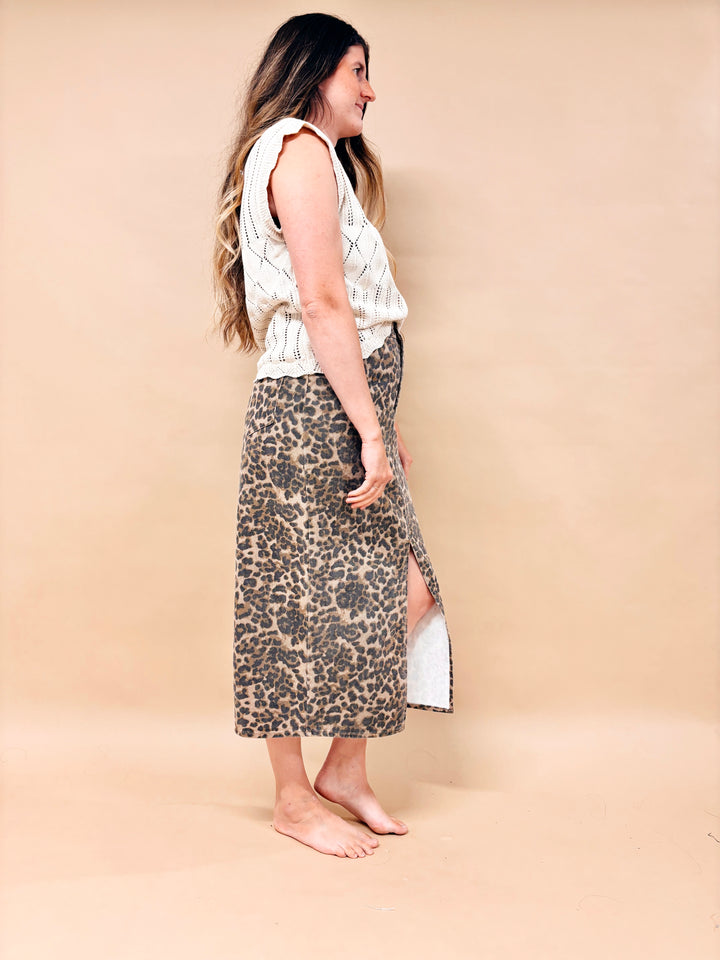 Jill Oversized Scallop Crotchet Knit Top