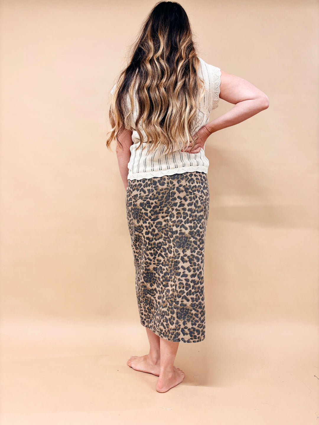 Jill Oversized Scallop Crotchet Knit Top
