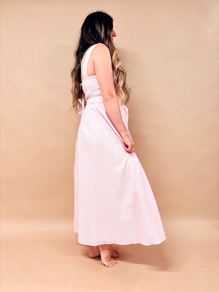 Steph Striped Midi Skirt