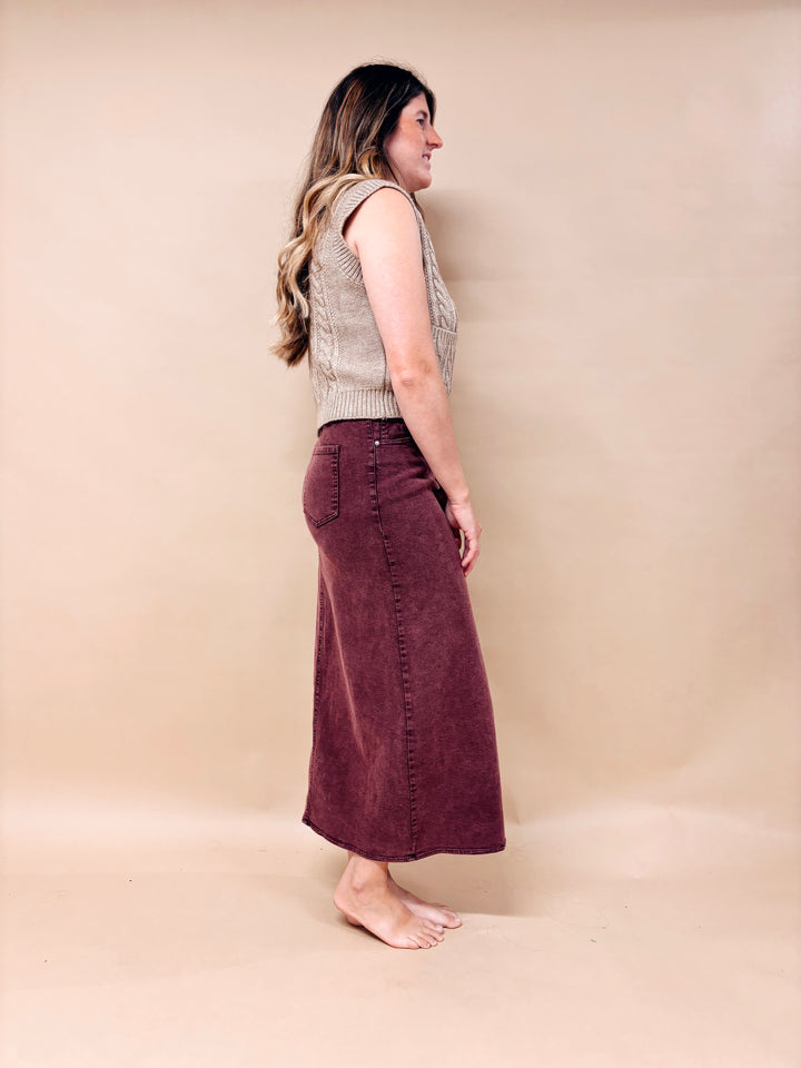 Lauren Cable Knit Button Down Sweater Vest