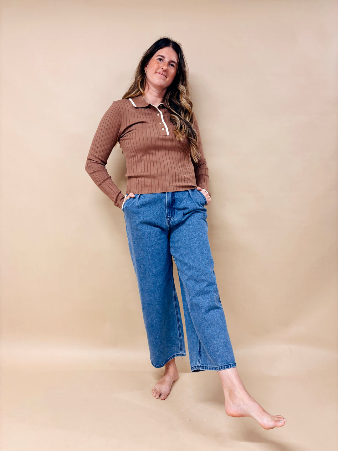 Juliette Ribbed Sweater Polo