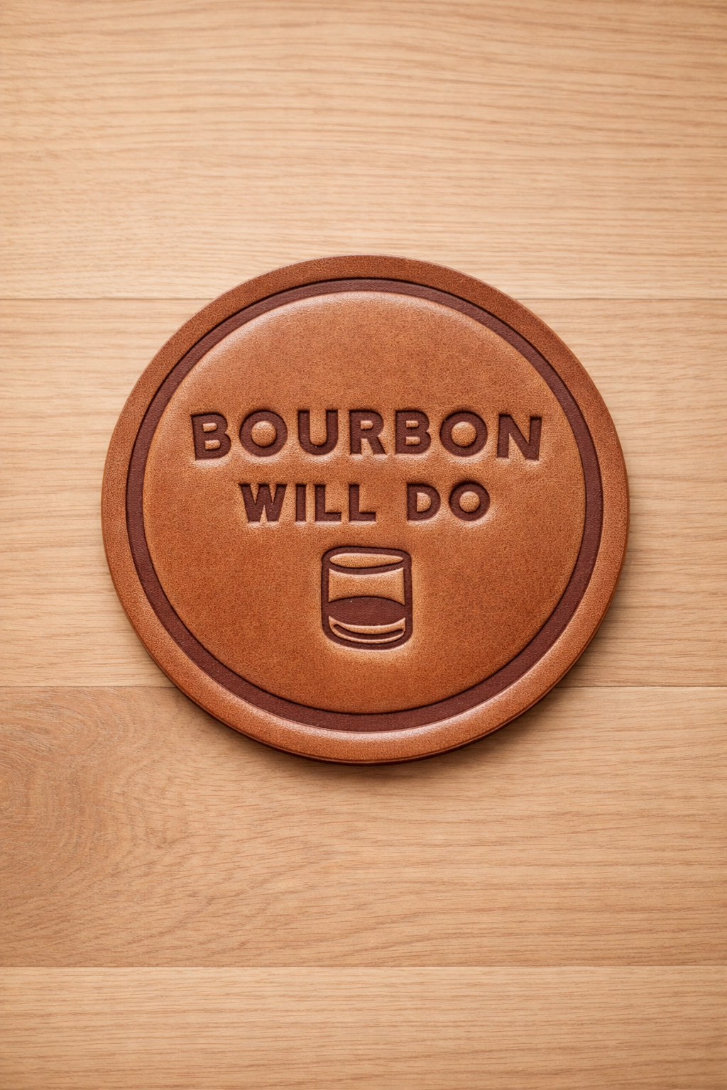 Hand Pressed Leather Coasters