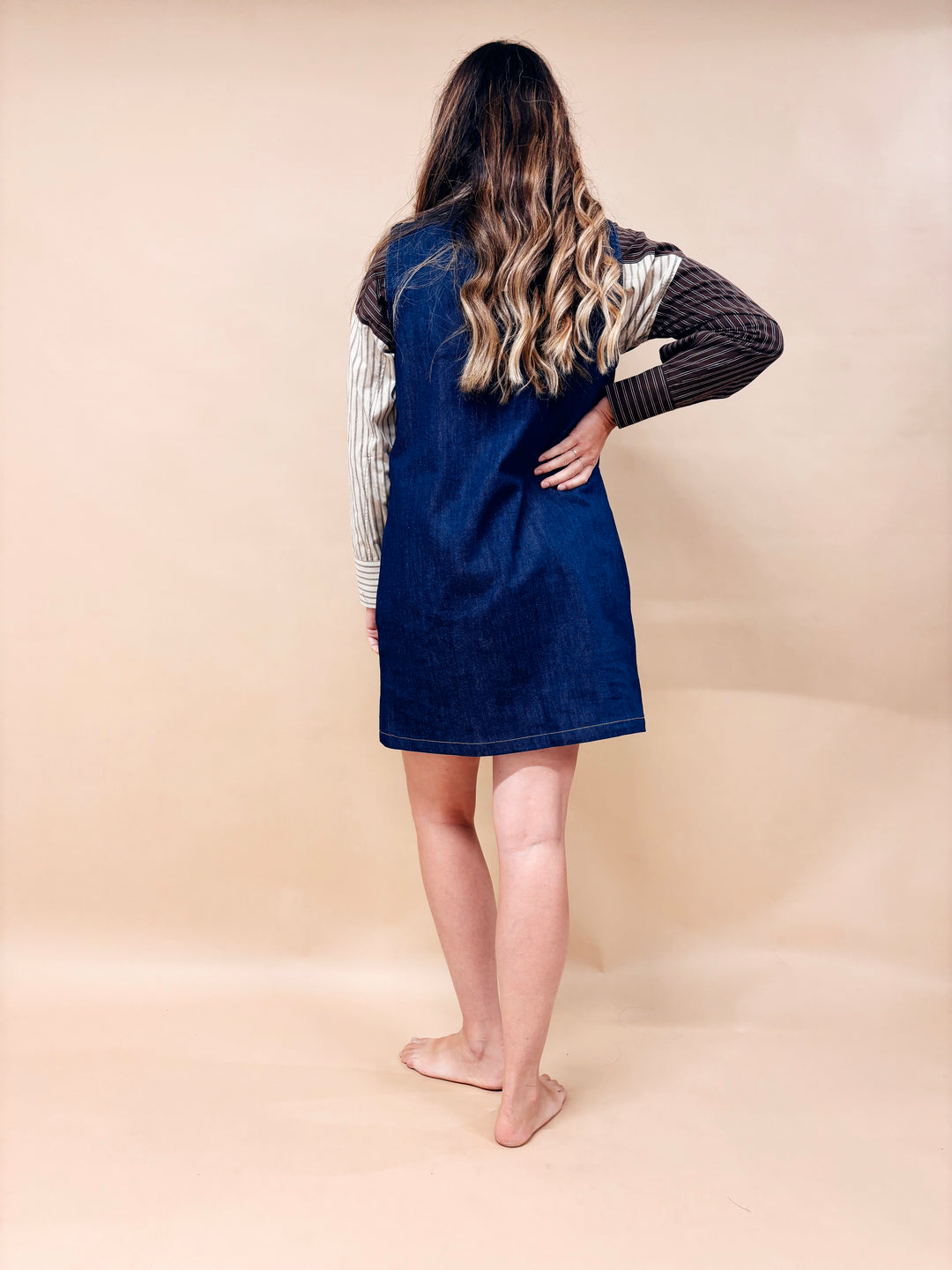 Amelia Button Down Denim Mini Dress