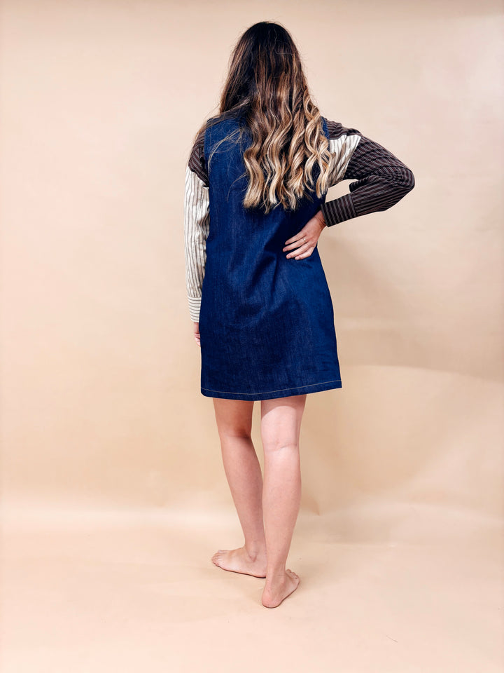 Amelia Button Down Denim Mini Dress