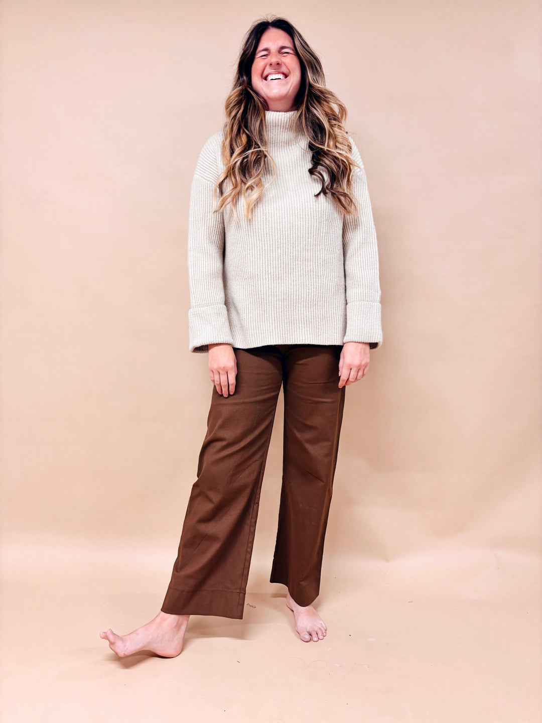 Hazel Oversized Funnel Neck Sweater