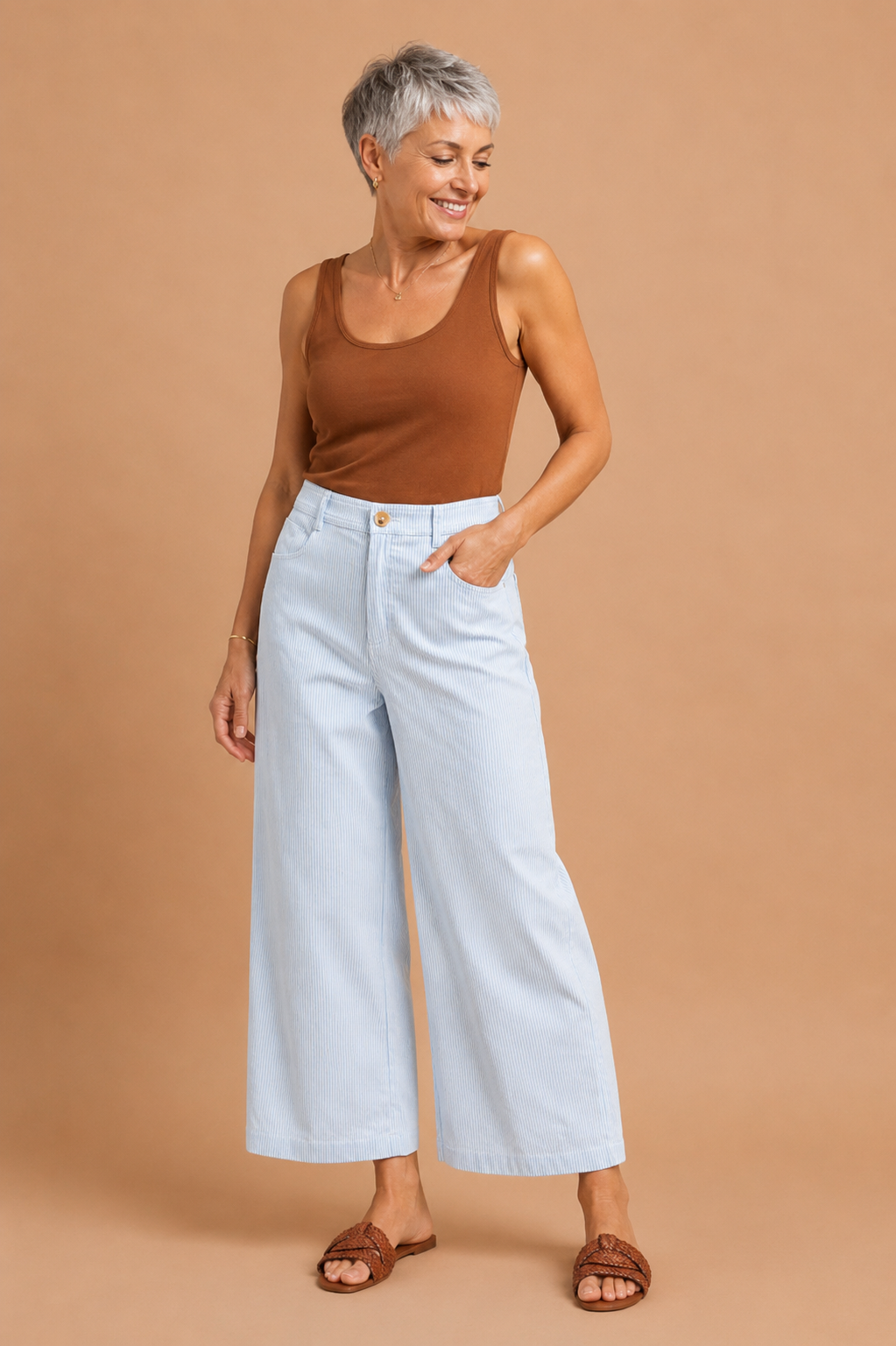 Sally Striped Wide Leg Pants