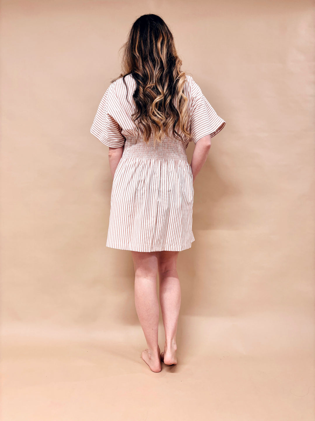 Hailey Striped Mini Dress