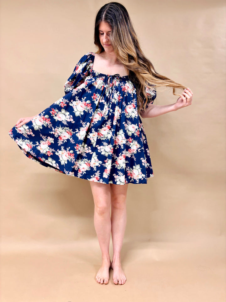 Josie Floral A-Line Mini Dress