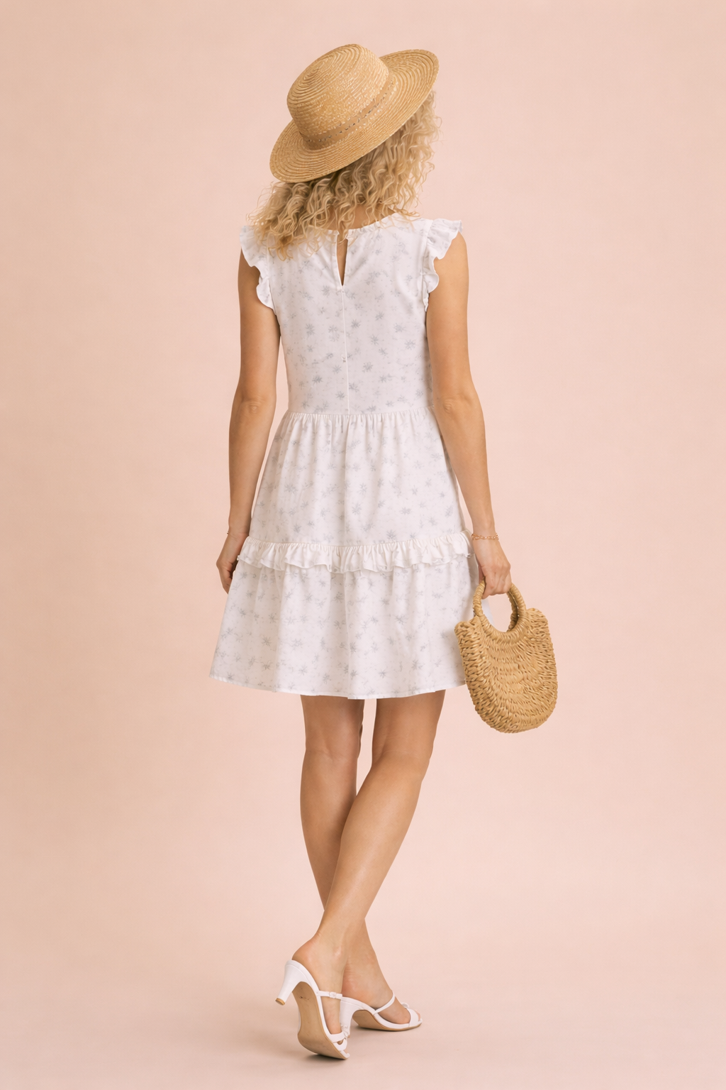 Iris Double Gauze Floral Mini Dress