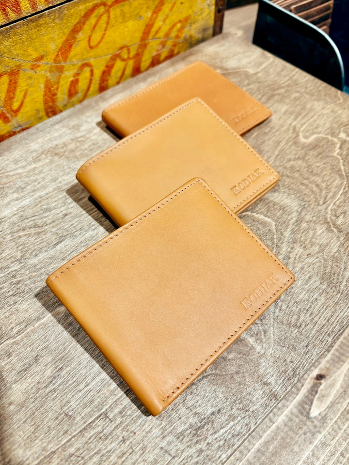 Slim RFID Bifold Leather Wallet