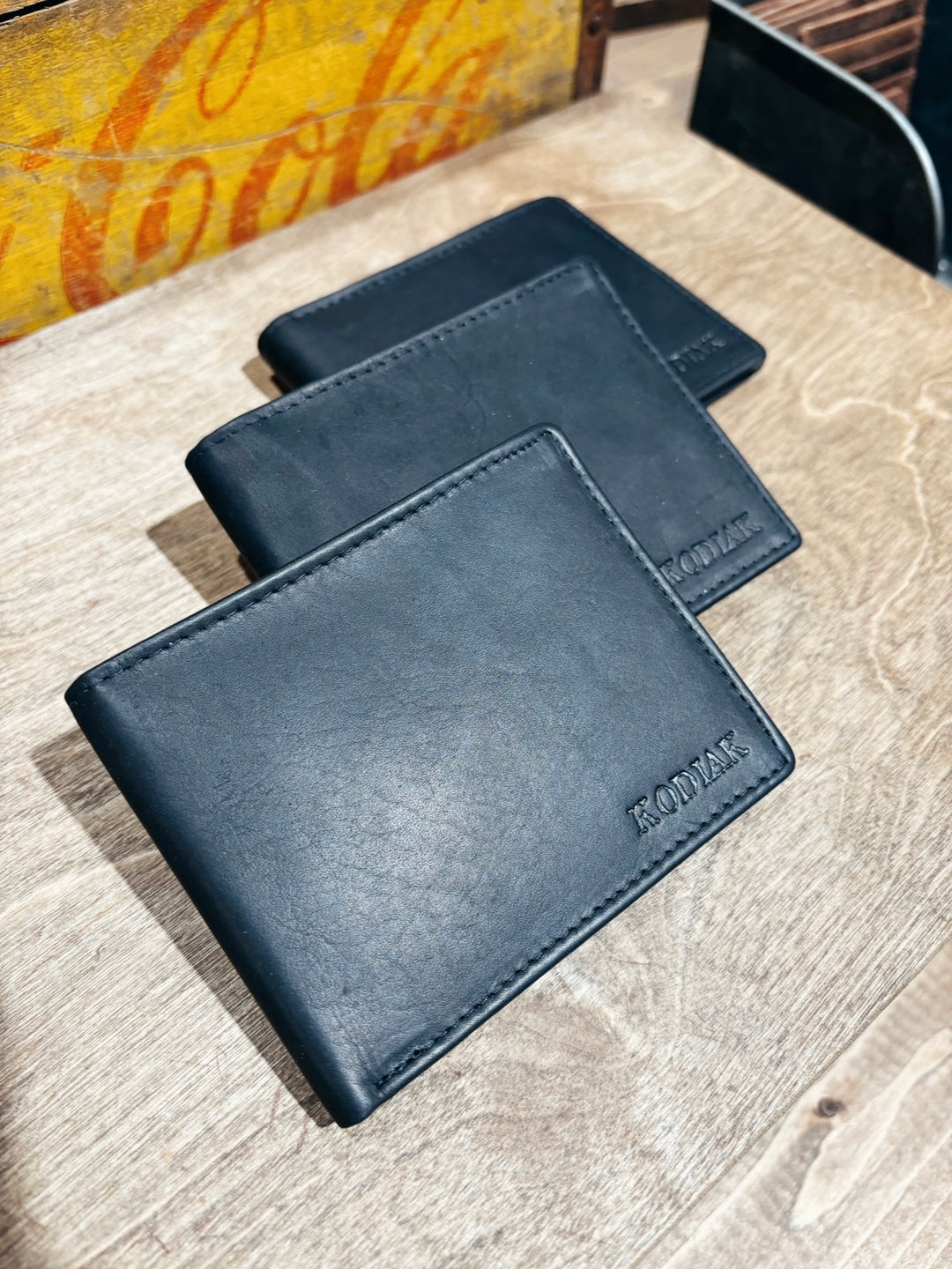 Slim RFID Bifold Leather Wallet