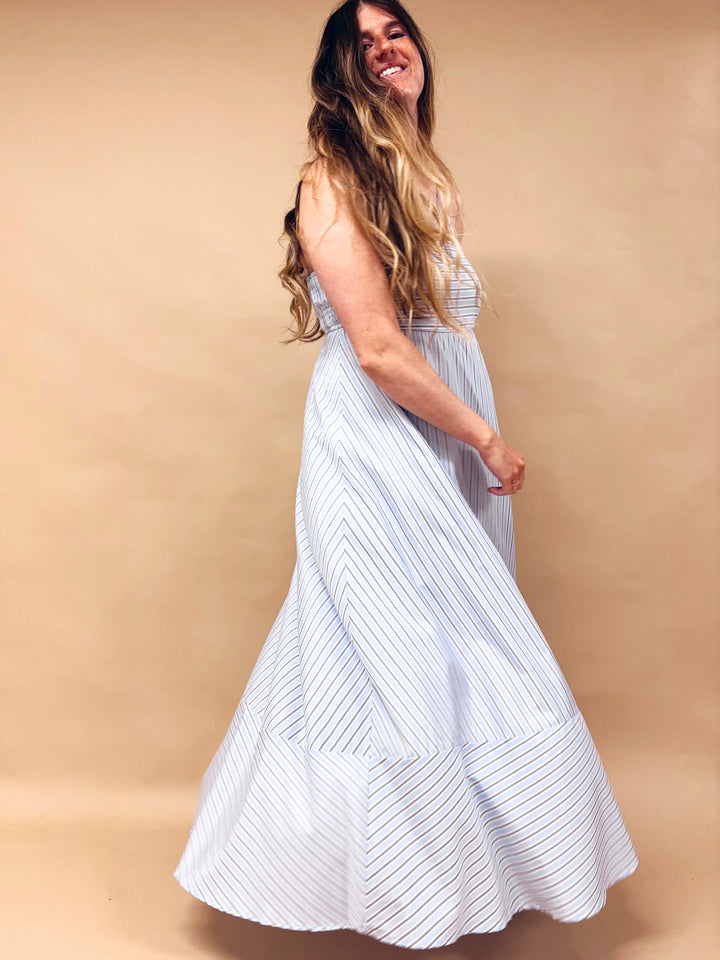 Claire Striped Maxi Dress