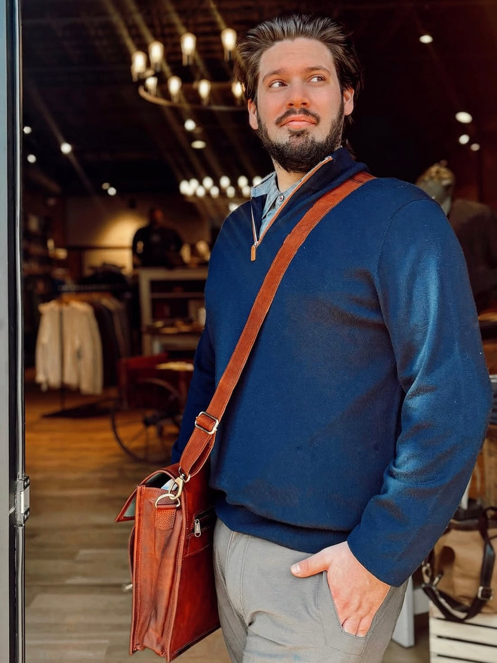 The Australian Merino Wool Quarter Zip Sweater