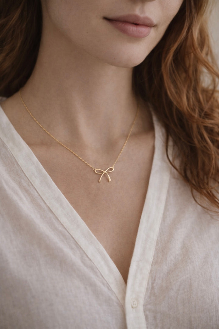 Lily Bow Necklace