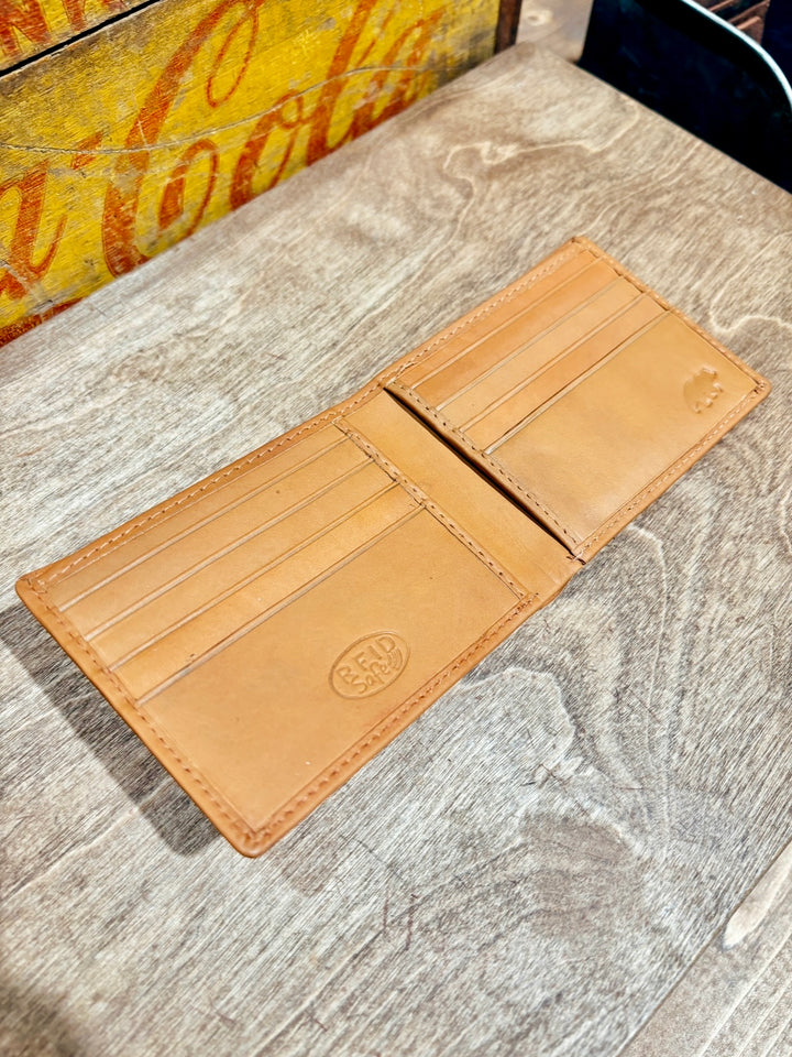 Slim RFID Bifold Leather Wallet
