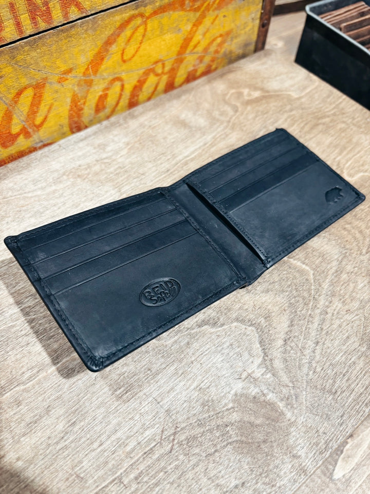 Slim RFID Bifold Leather Wallet