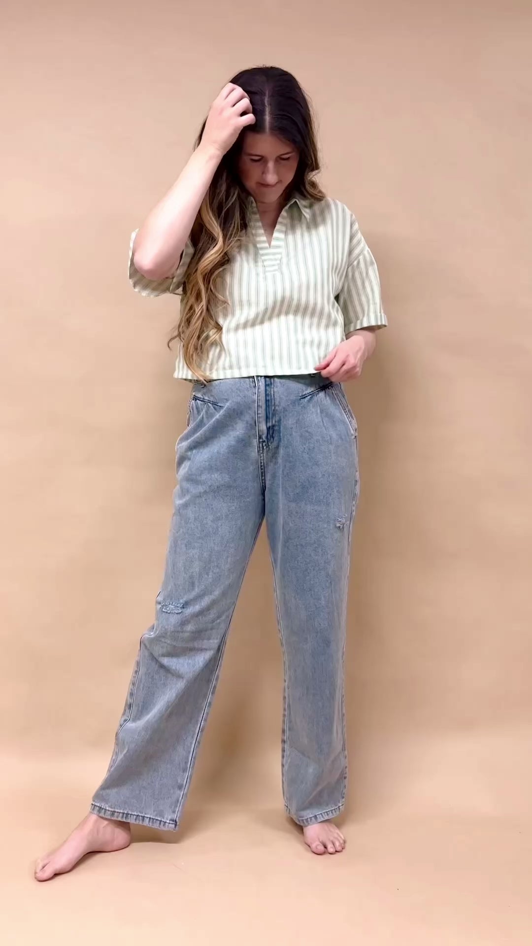 Natalie Polo Crop Top